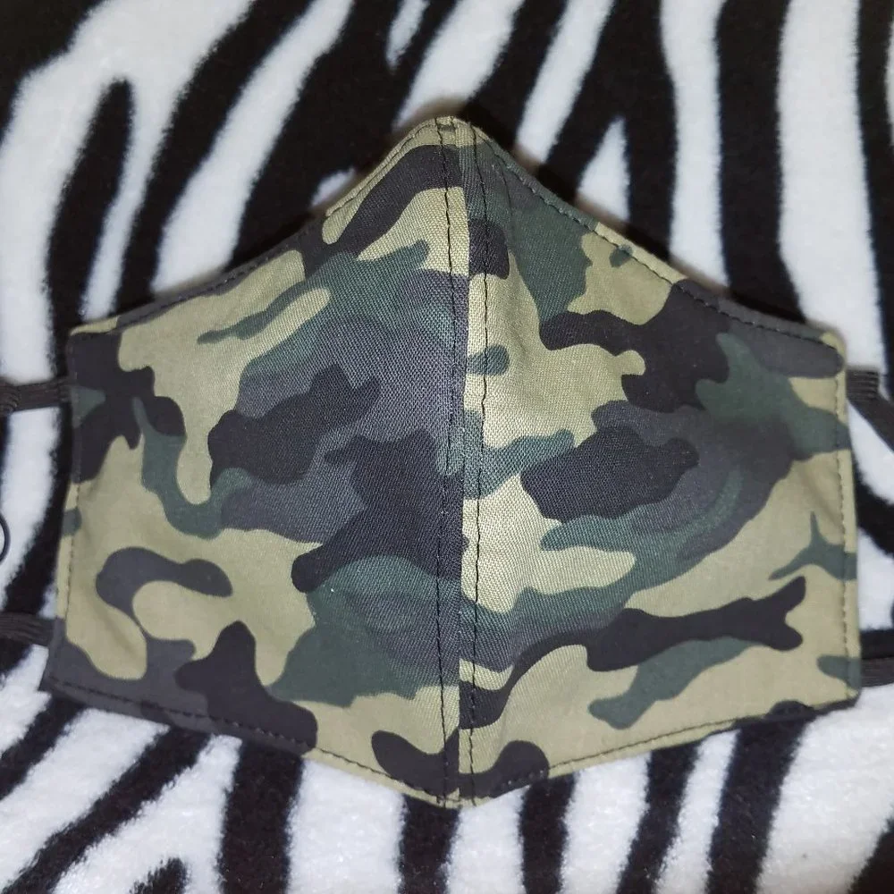 3 Adult Washable Face Mask/Cover Camouflage Design
